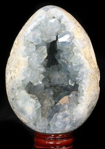 Crystal Filled Celestine (Celestite) Egg #41706